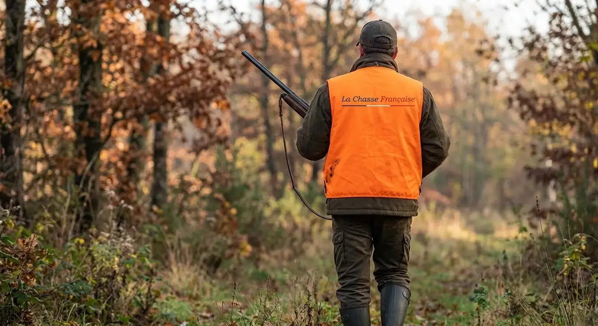 gilet de chasse orange