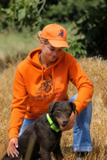 Sweat de chasse femme orange | La Chasse Française