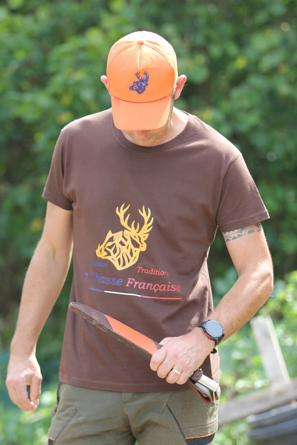 T-shirt de chasse marron | La Chasse Française